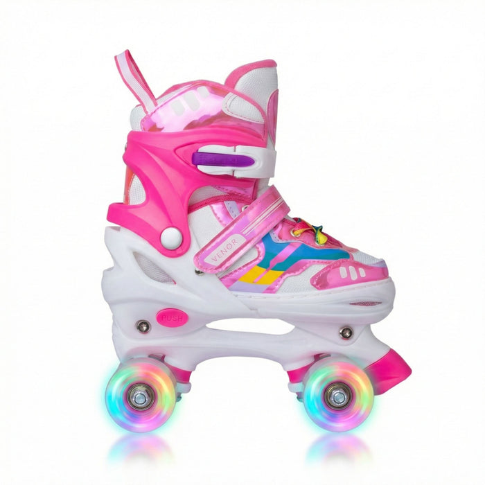 VENOR Ignite LED Quad Rolschaatsen - Shiny Pink