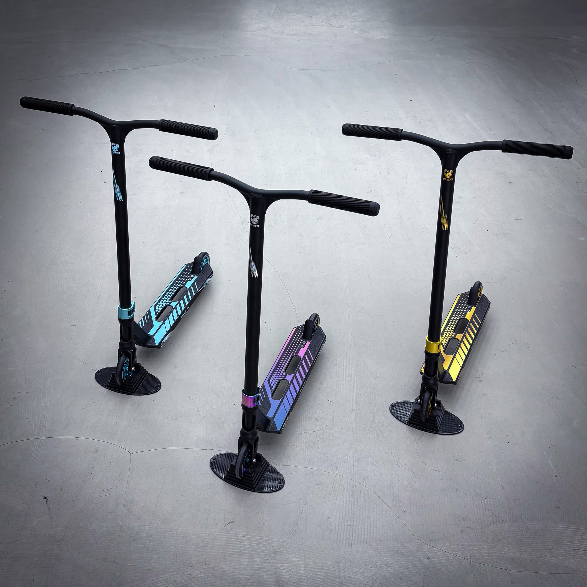 Panda Pro Trick Løbehjul - Black/Teal-ScootWorld.dk