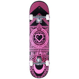 Blueprint Home Heart Komplet Skateboard - Black/Pink-ScootWorld.dk