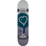 Blueprint Spray Heart Komplet Skateboard - Grey-ScootWorld.dk