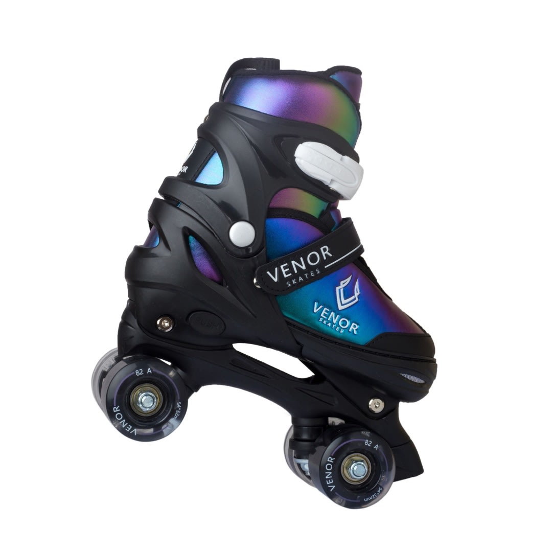 VENOR Ignite LED Side-By-Side Rulleskøjter - Chameleon Rainbow-ScootWorld.dk