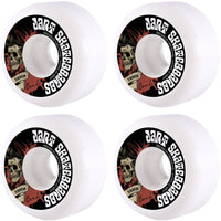 Jart Bondi 83B Skateboard Hjul 4-Pak - White/Black/Red-ScootWorld.dk