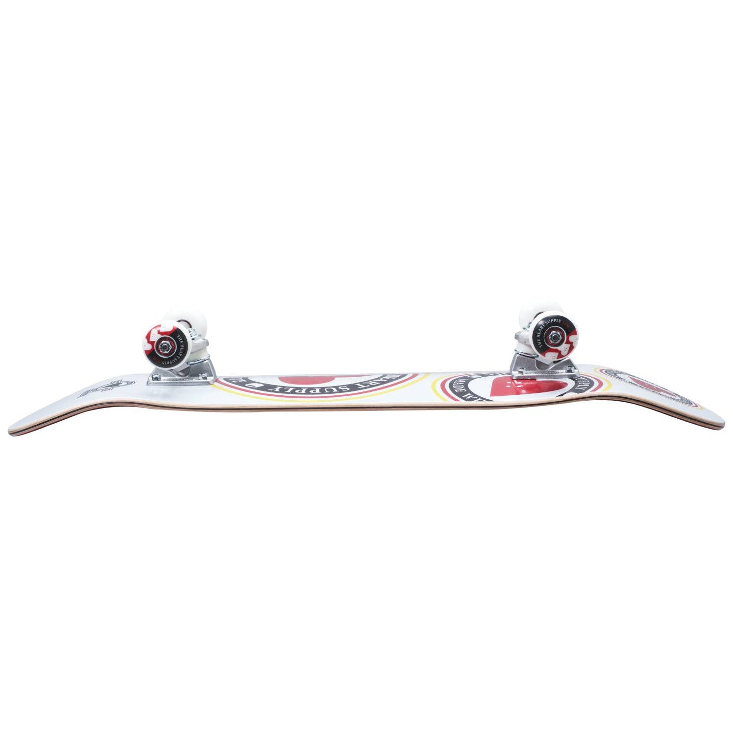 Heart Supply Orbit Logo Komplet Skateboard - White/Black/Red-ScootWorld.dk