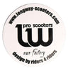 Longway Logo sticker pour trottinette - Hvid