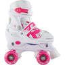 Roces Quaddy 2.0 Justerbar Rollers enfant - White/Pink