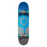 Blueprint Spray Heart V2 Skateboard Complets - Blue/Silver/Teal