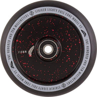 Striker Lighty Fullcore V3 Sort PU 110mm Hjul Til Løbehjul - Splash Black/Red-ScootWorld.dk