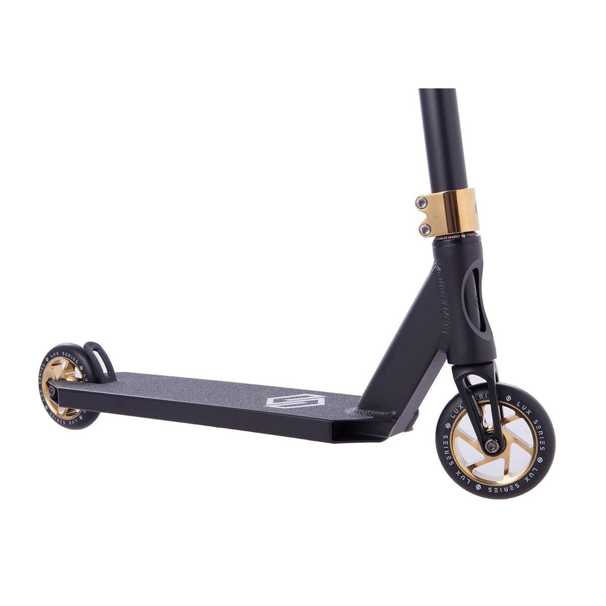 Striker Lux Trick Løbehjul - Black/Gold Chrome-ScootWorld.dk