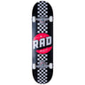 RAD Checker Stripe Skateboard Complets - Black